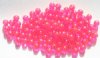 100 8mm Acrylic Transparent Hot Pink